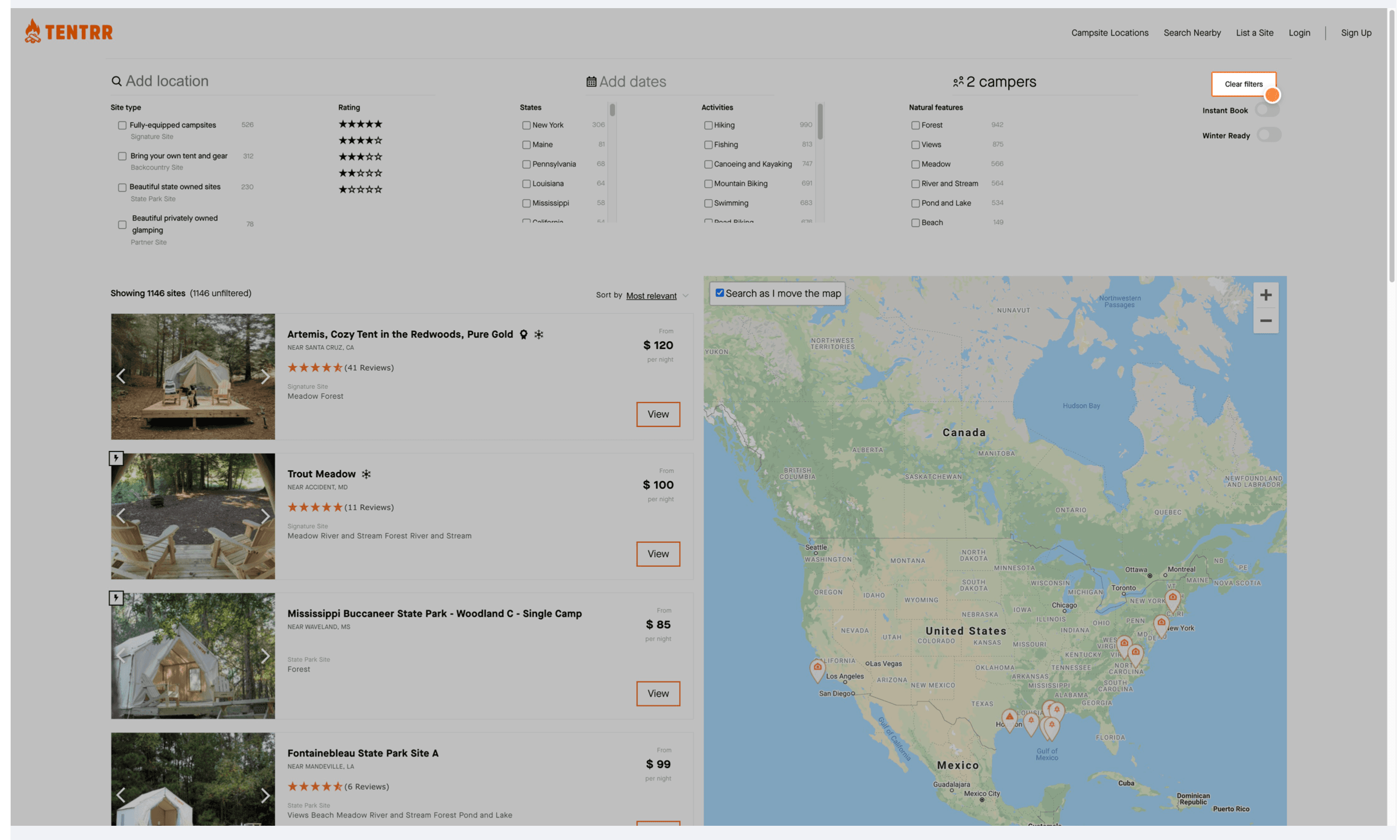 Tentrr Fiter Function